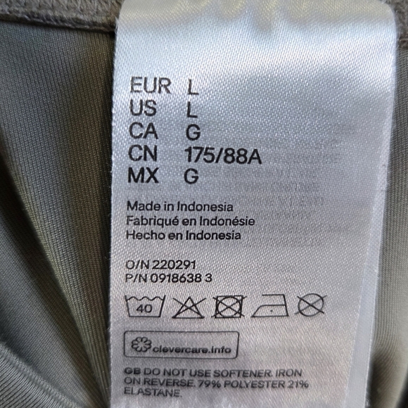 H&M Olive Green Leggings Size L - Picture 3 of 4